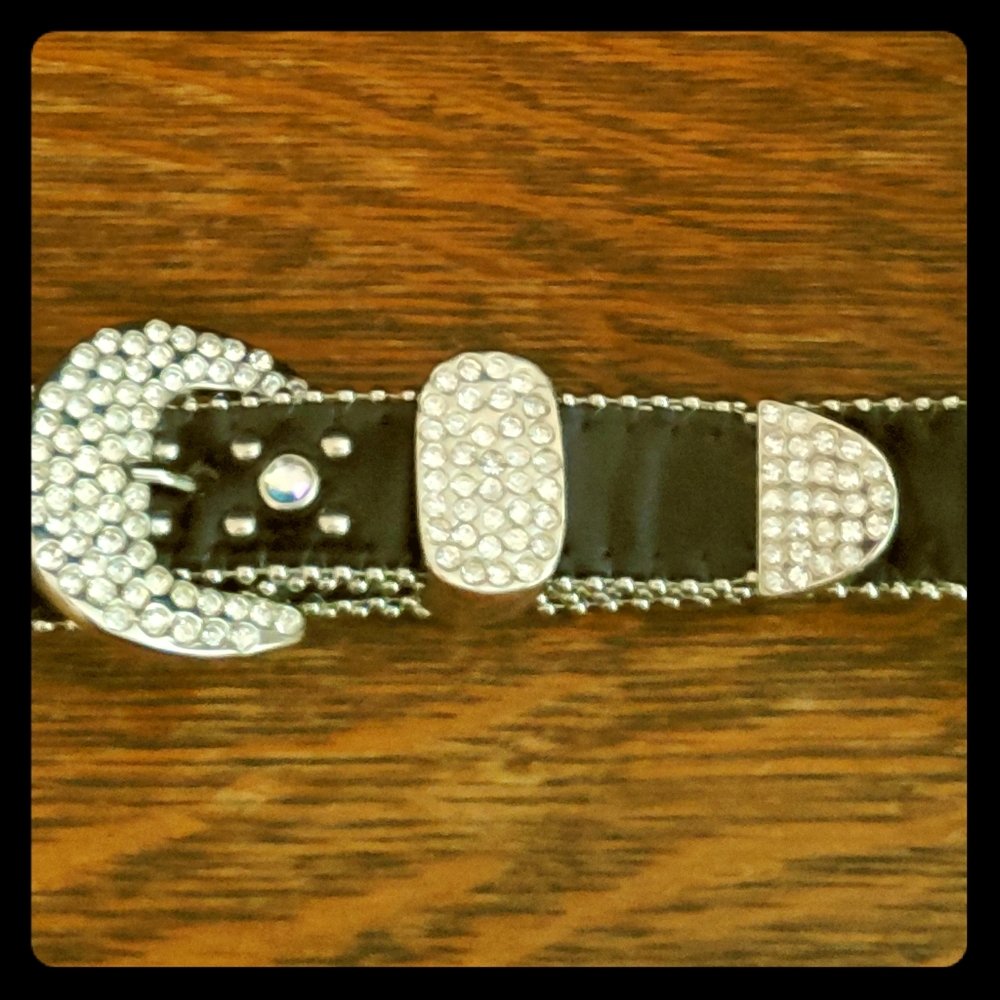 Vintage Nocona Ladies Lucky Horseshoe Bling Belt